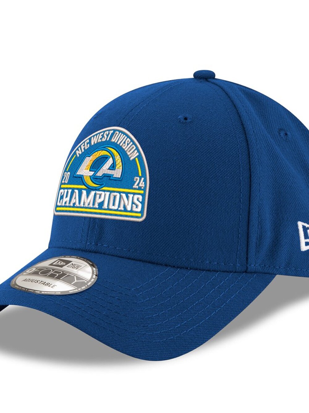 Los Angeles Rams New Era 2024 NFC West Division Champions 9FORTY Adjustable Hat